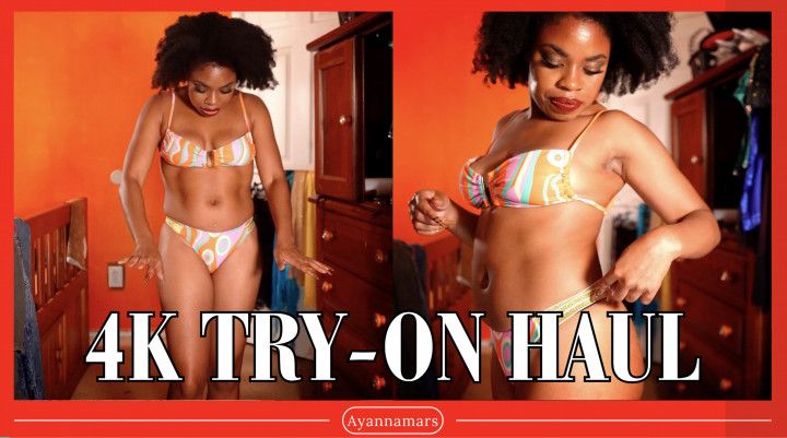 4K BIKINI TRY ON HAUL | 2025 TRY-ON HAUL | PETITE GIRL