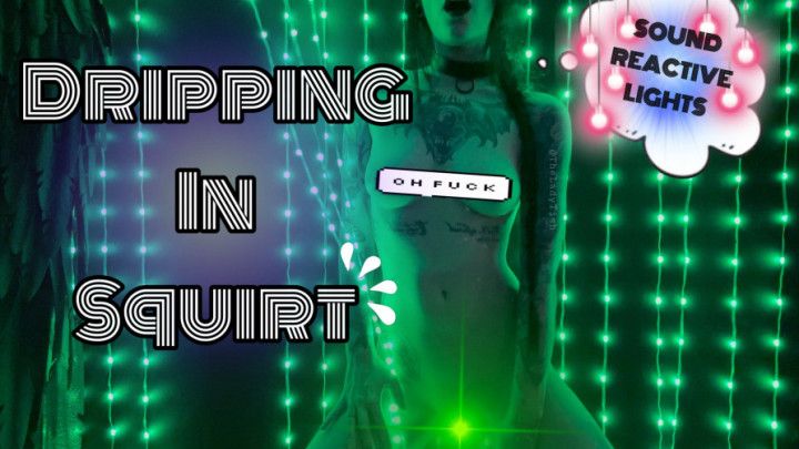 Petite Goth Tish Covers floor with Squirt