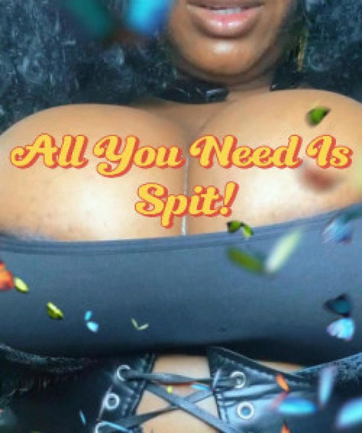 Big Titty MILF Likes to Spit Before She Titty Fucks