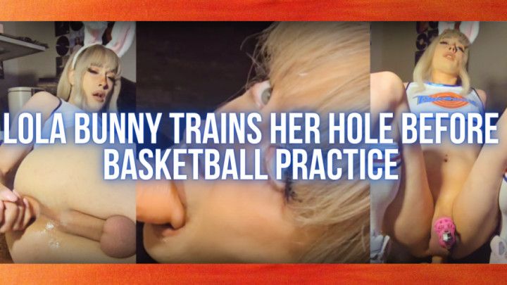 NBA All-Star Lola Bunny trains her hole before practice