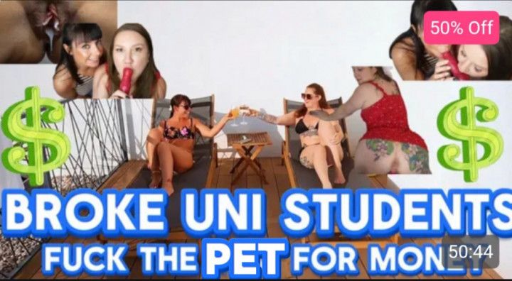 Broke Uni Students Fuck The pet For Money 4K
