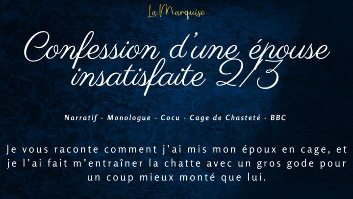 Confession d'une épouse insatisfaite 2 - French Cuck BBC
