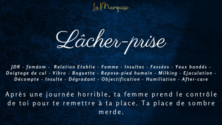 Lâcher Prise - French audio porn RPG femdom milking