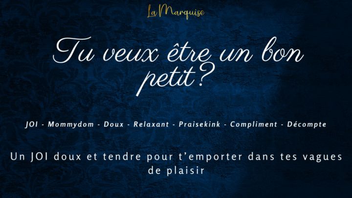 Tu Veux être un bon petit - french joi step-mommy