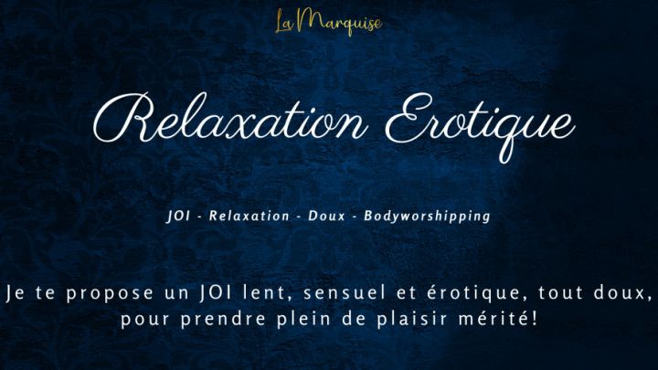 Relaxation érotique - Gentle relaxing JOI french audio