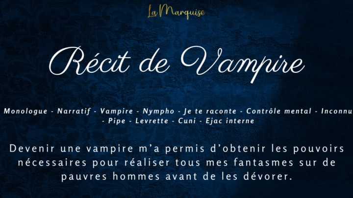 Récit de vampire - French horny vampire