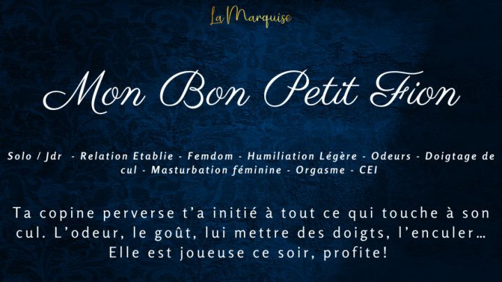 Mon Bon Petit Fion - french anal cei