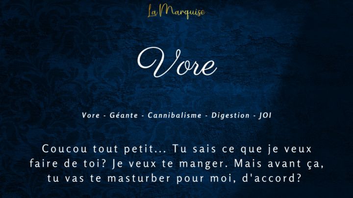 Vore - French audio porn vore JOI