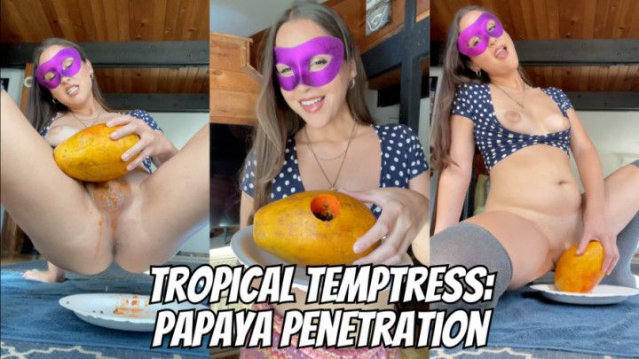 Trans Girl Takes a Big Load in Her Papaya Hole