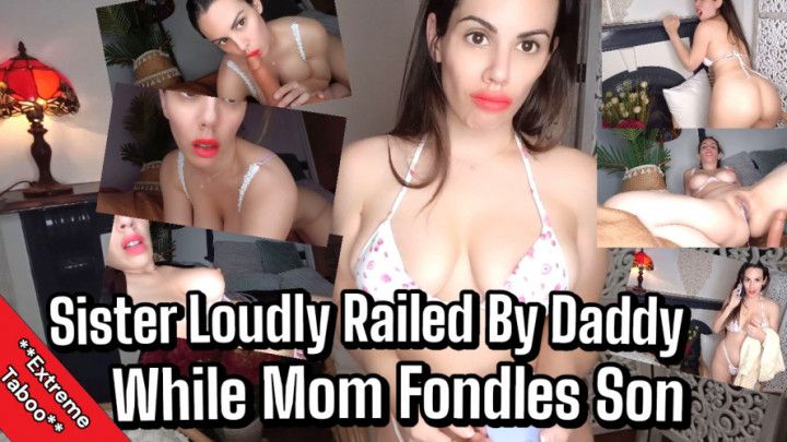 Step-Sister Loudly Railed By step-Daddy While step-Mommy Fondles