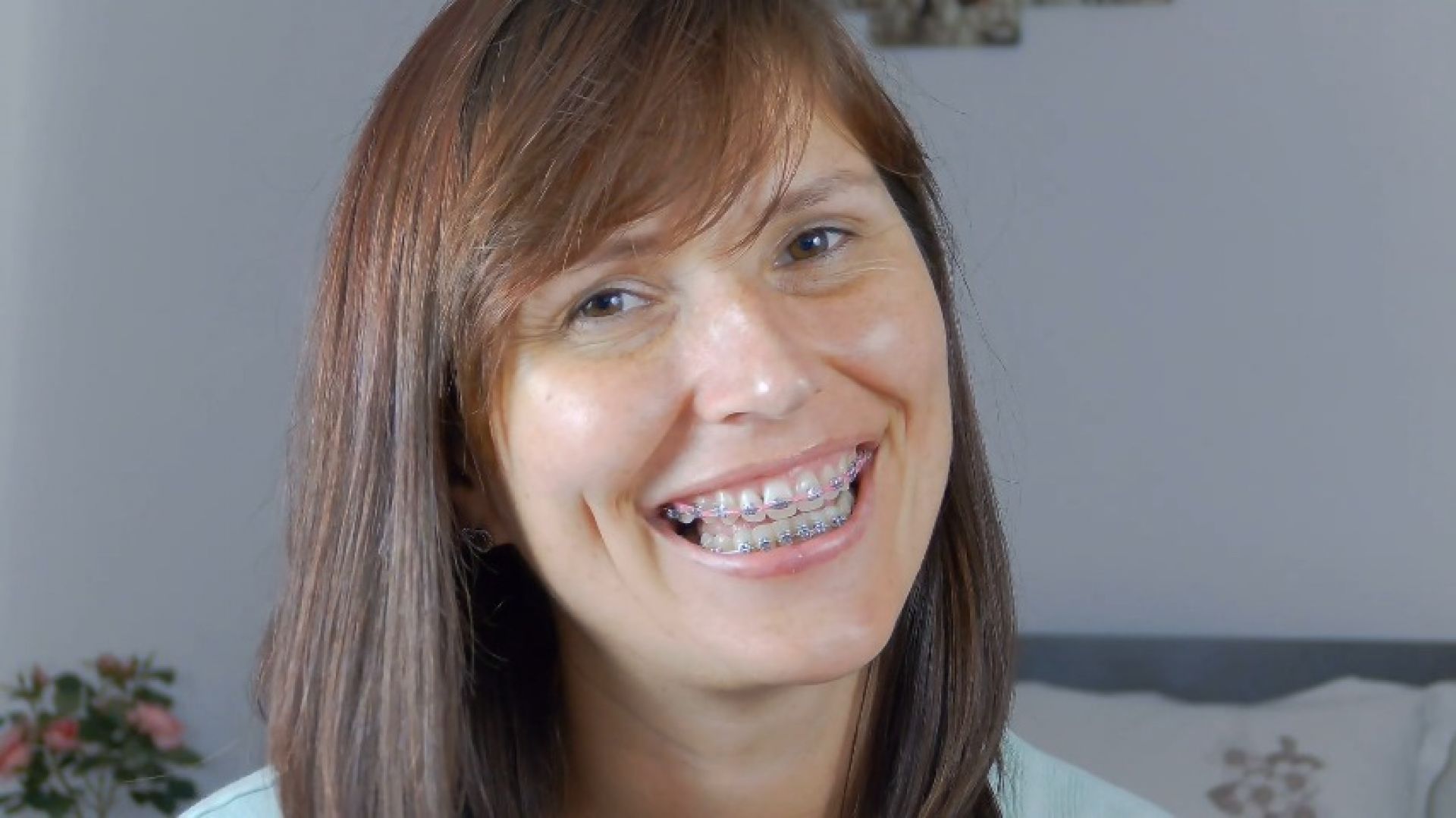 Full ASMR Pink Braces and teeth + saliva sound