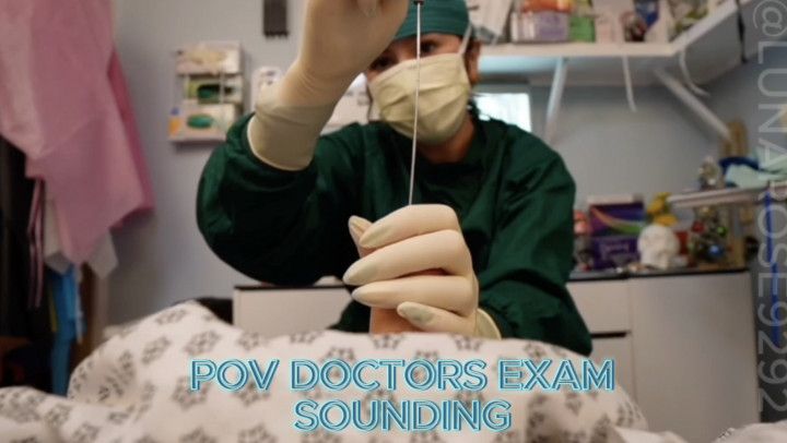 POV Dr Exam, watch me sound you &amp; collect a sperm sample