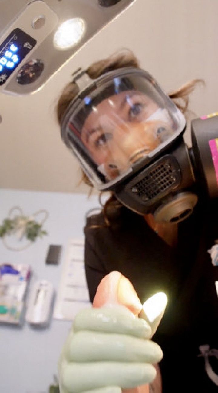 POV Gas Mask Dental cleaning, prostate exam, milking