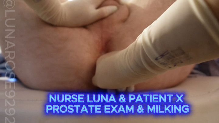 Nurse Collects Prostate Exam and Milking/handjob/SpermSamp