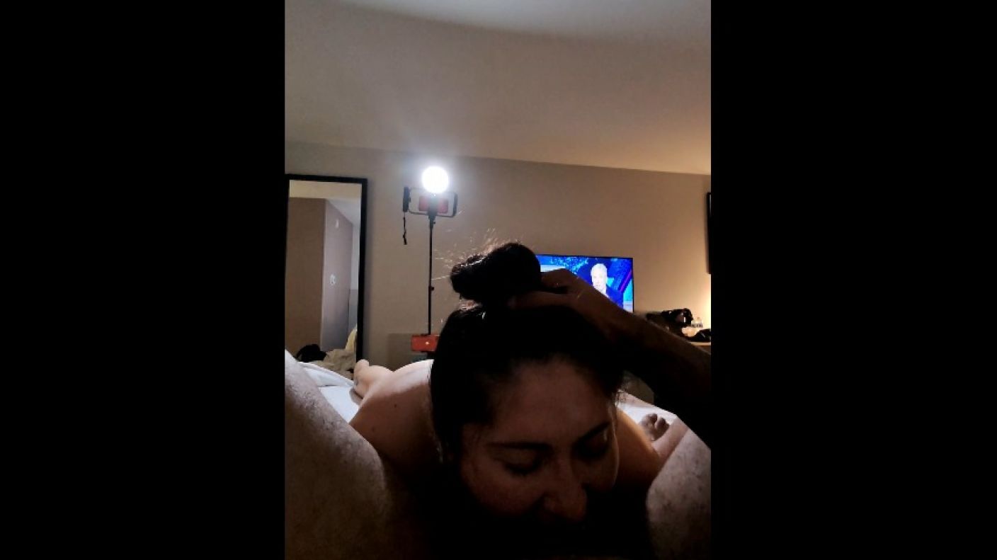 Latina BBW Eyes Water Gagging On BBC