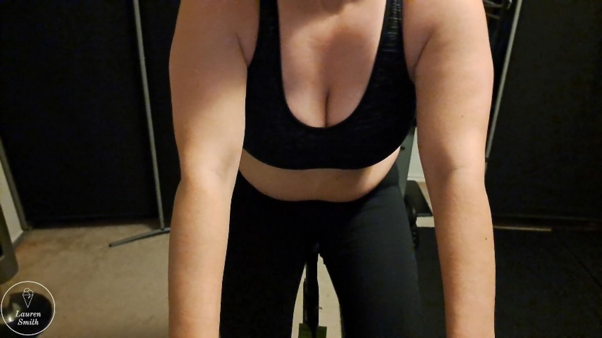 BBW Cycling Workout In Sports Bra
