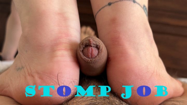 Stomp Job &amp; Grind: Slave's Balls Fully Drained FirstTime CBT