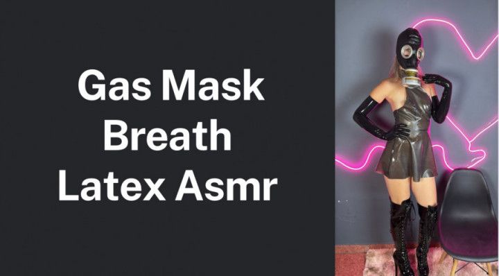 latex asmr and gas mask breath