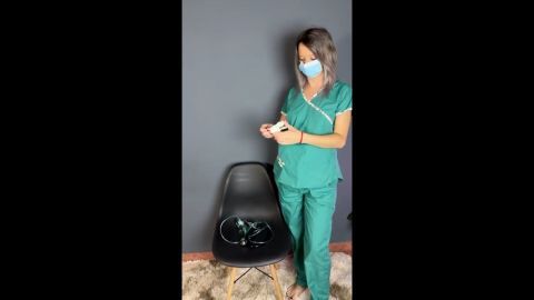 nurse and mask masturbation