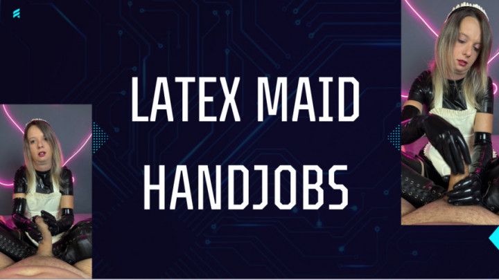 pov latex maid handjos the boos