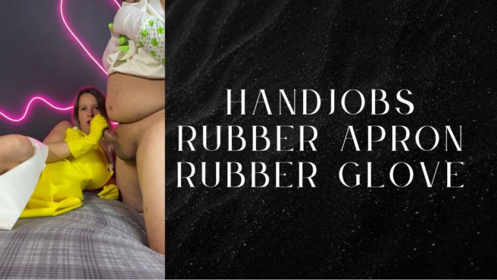 handjobs rubber apron and gloves