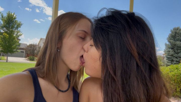 Making out in the park