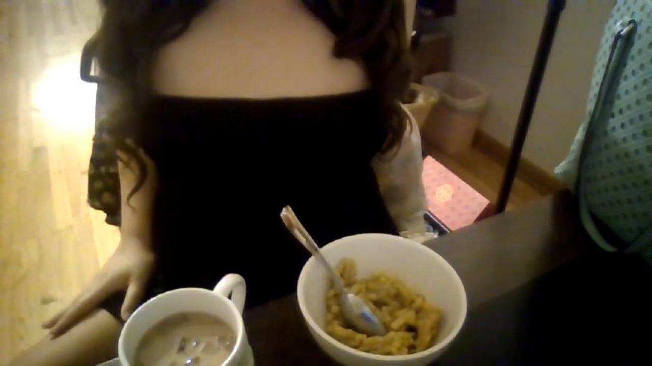 FREE VIDEO! Sexy Asian Eating Food Ignores You