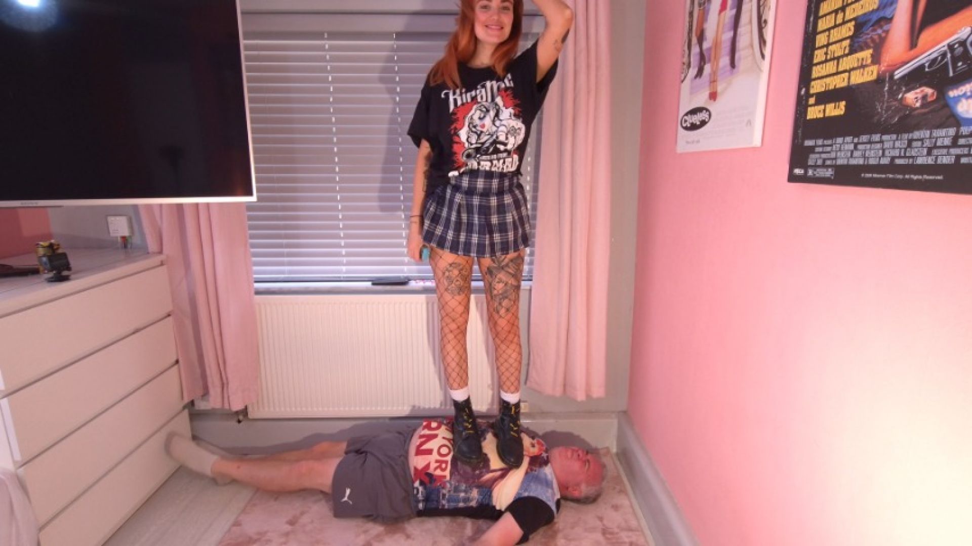 Dr Martens Boots & Fishnets Trample