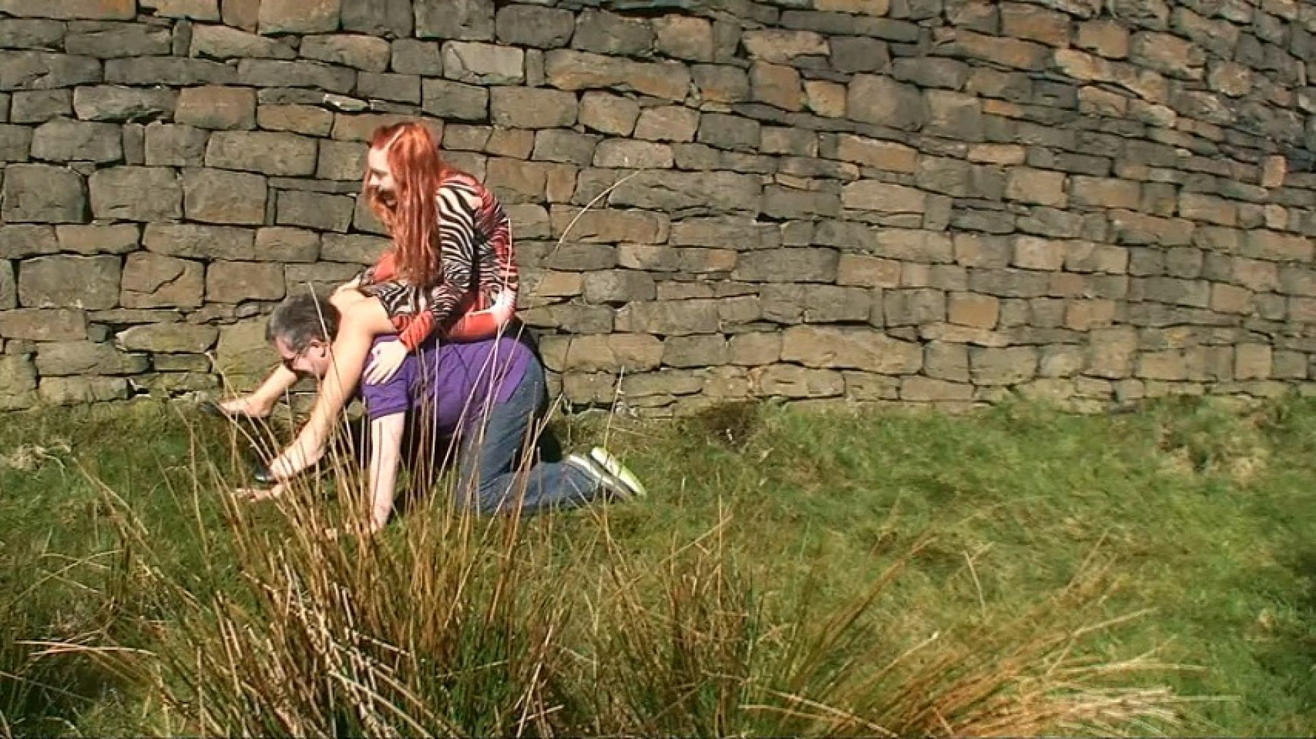 Ponyboy Riding Near The Castle