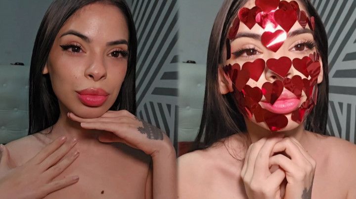 Covering face with stickers