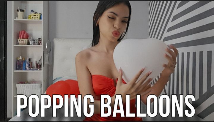 Popping balloons