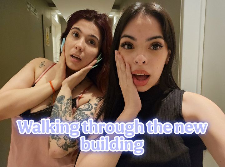 Walking through the new building