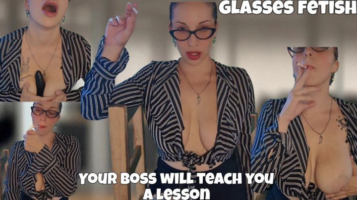 boss smoking while punishing you