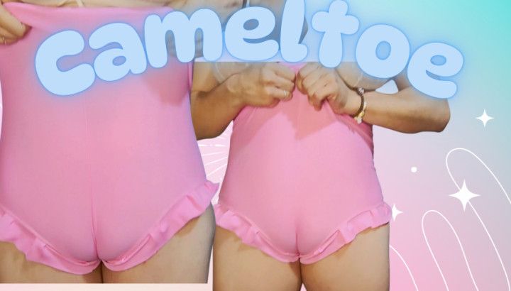 Pink Shorts, Tight Fit  Cameltoe Perfection