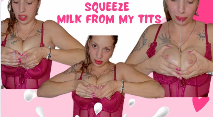 My tits overflowing with milk