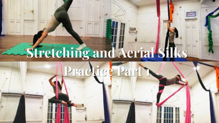 Stretching and Aerial Silks Practice Part 1
