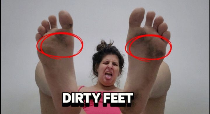 Smelling AND touching my dirty feet