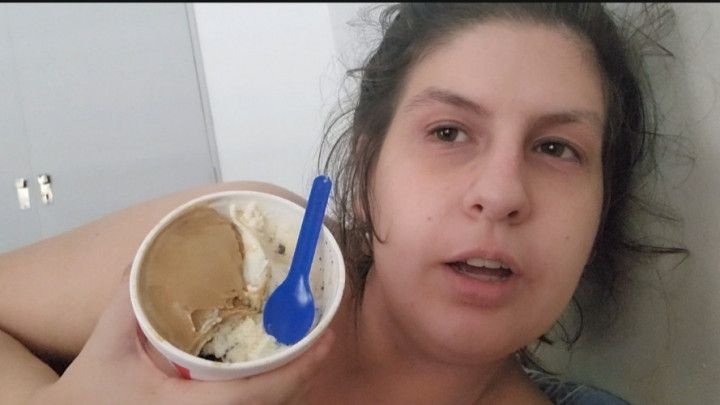 Latina eating ice cream