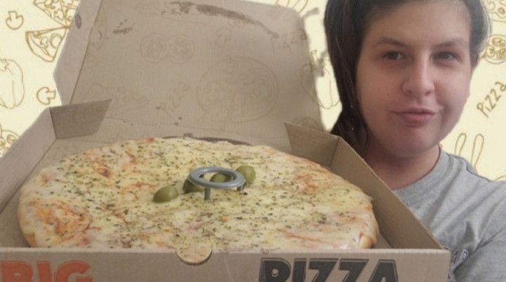 Chewing Loudly While Eating Pizza and gulping Soda