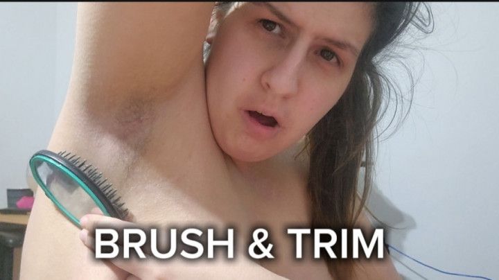 Trimming My Hairy Armpit While I Tease You Softly