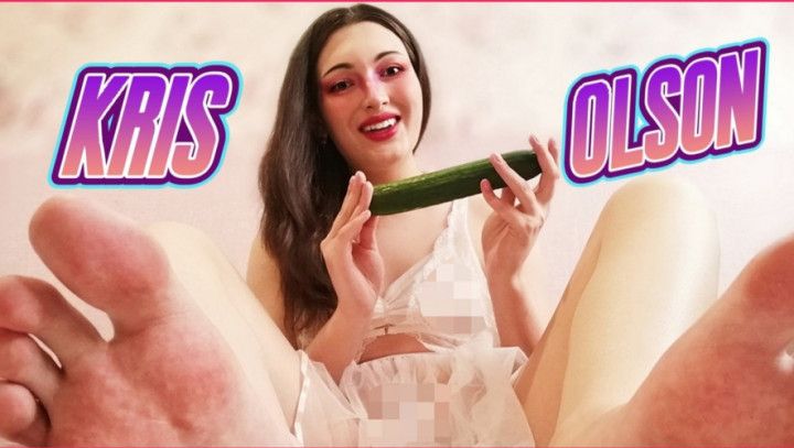 Trans Girl Fucked Herself With Cucumber