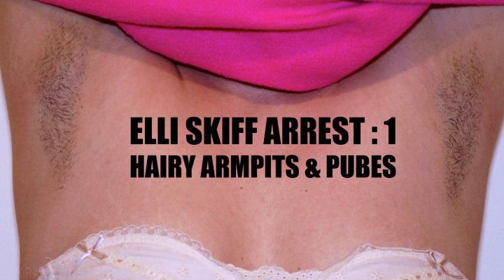 HAIRY INTERROGATiON : ELLI SKIFF pits & pubes : Arrest 1