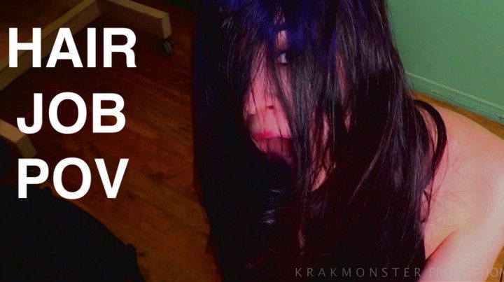 HAIR JOB GIVEN TO TEACHER by DirtyJerseyGirl HAIR OVER FACE