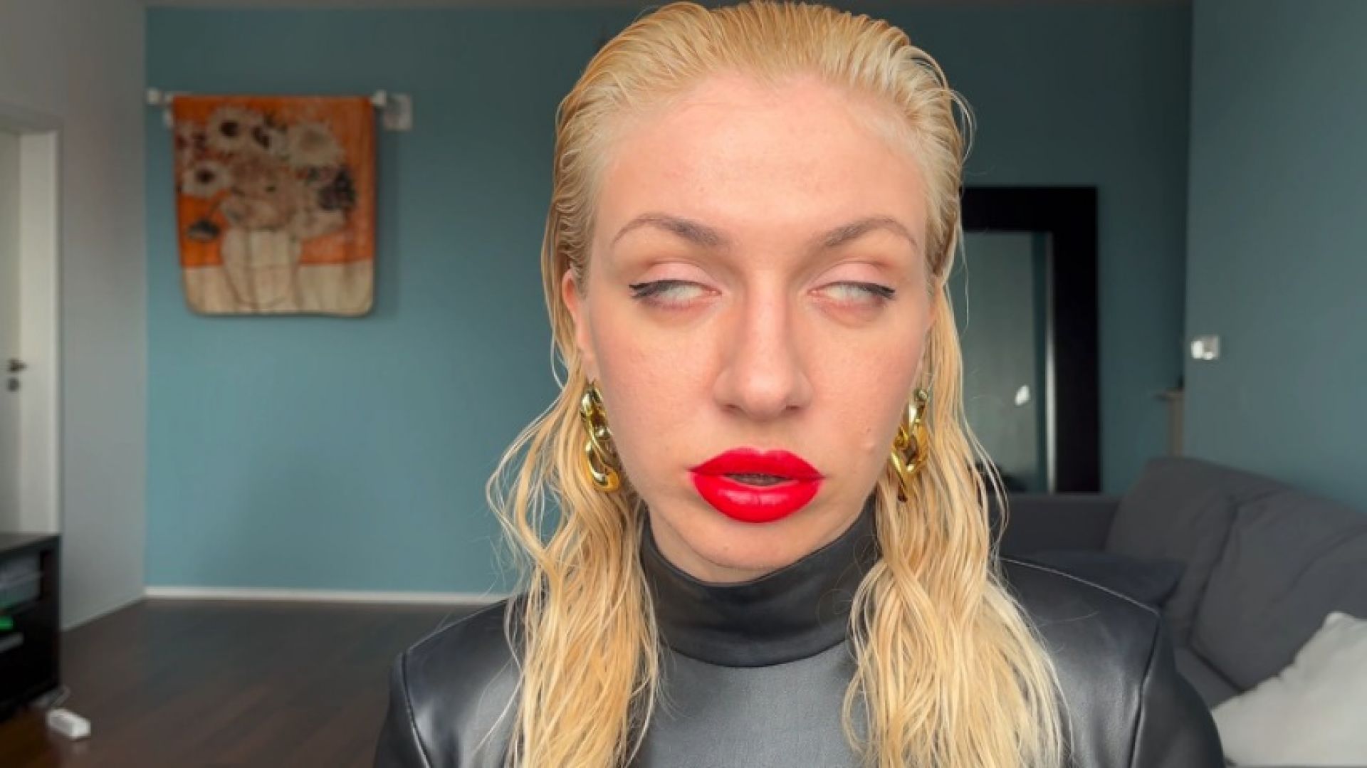 Countdown for JOI with white roll eyes