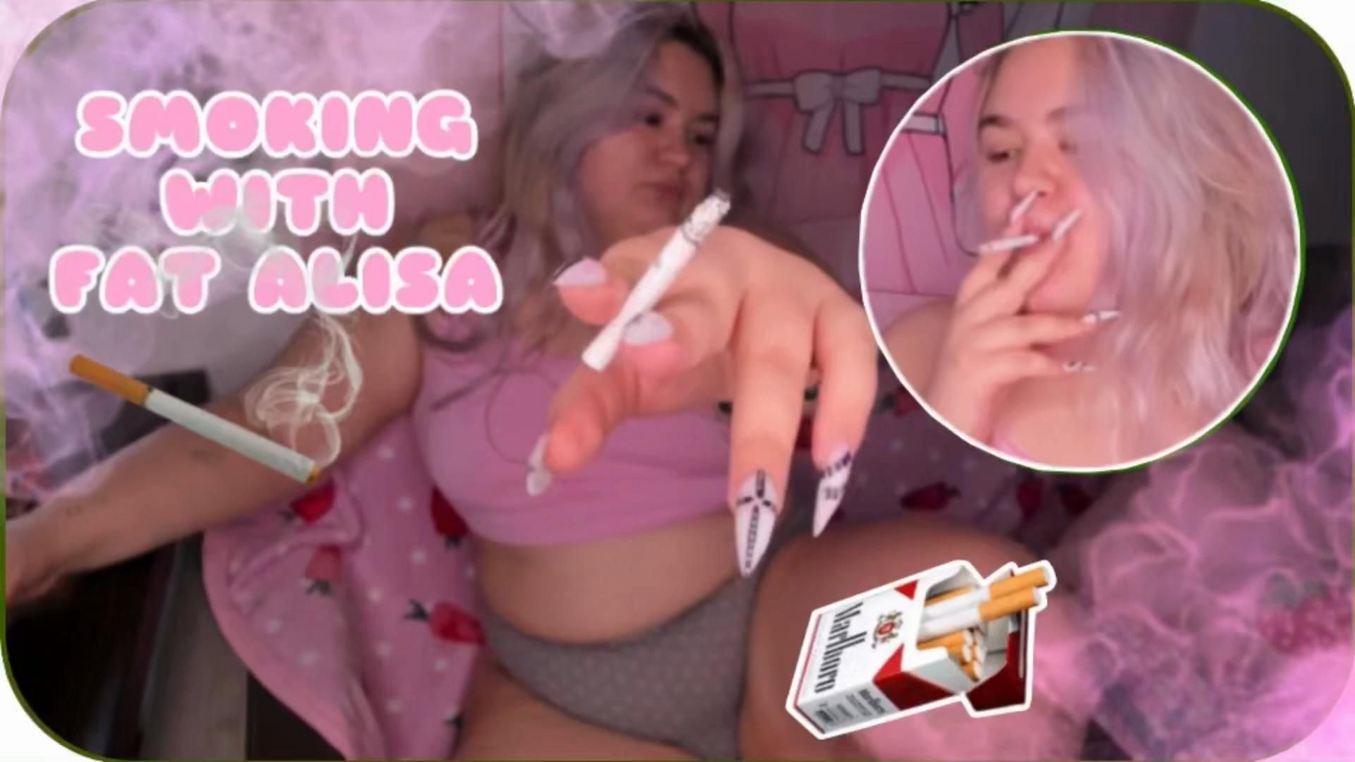 I am your messy girl smoking for you