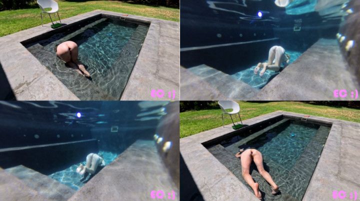 Ass Show Off In Pool_4K