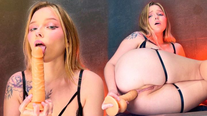 FUCK &amp; CUM IN MY ASS! - Anal Gaping, Squirt, Creampie Dildo