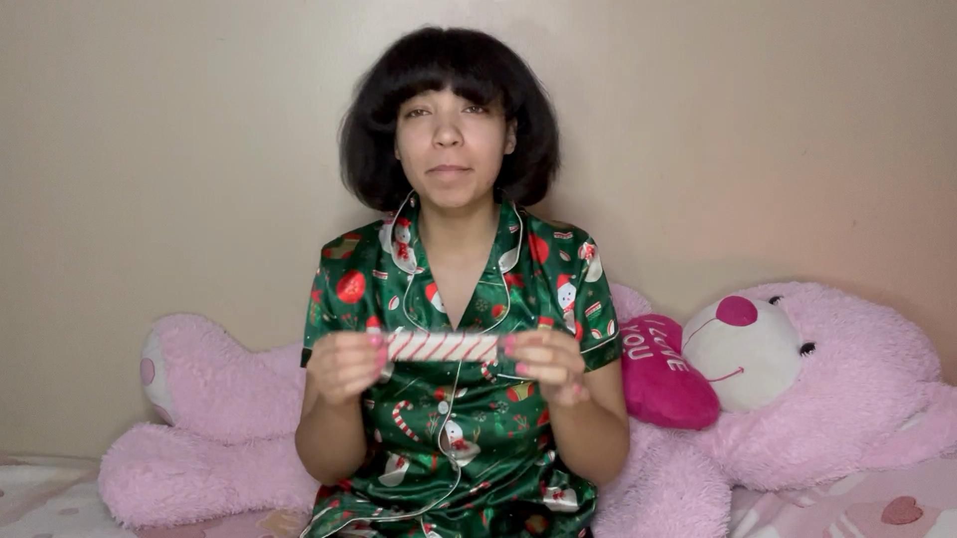 Trying Christmas Snack