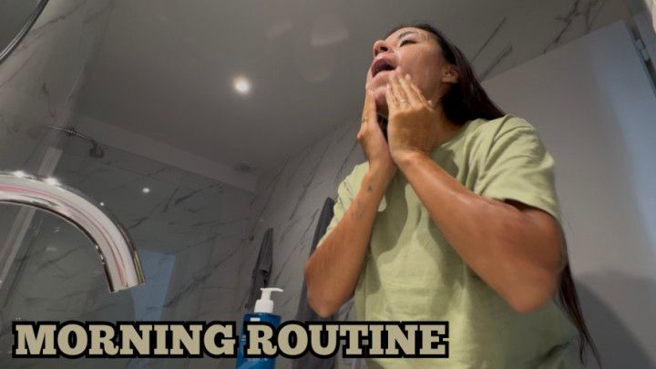 Morning routine, skin care