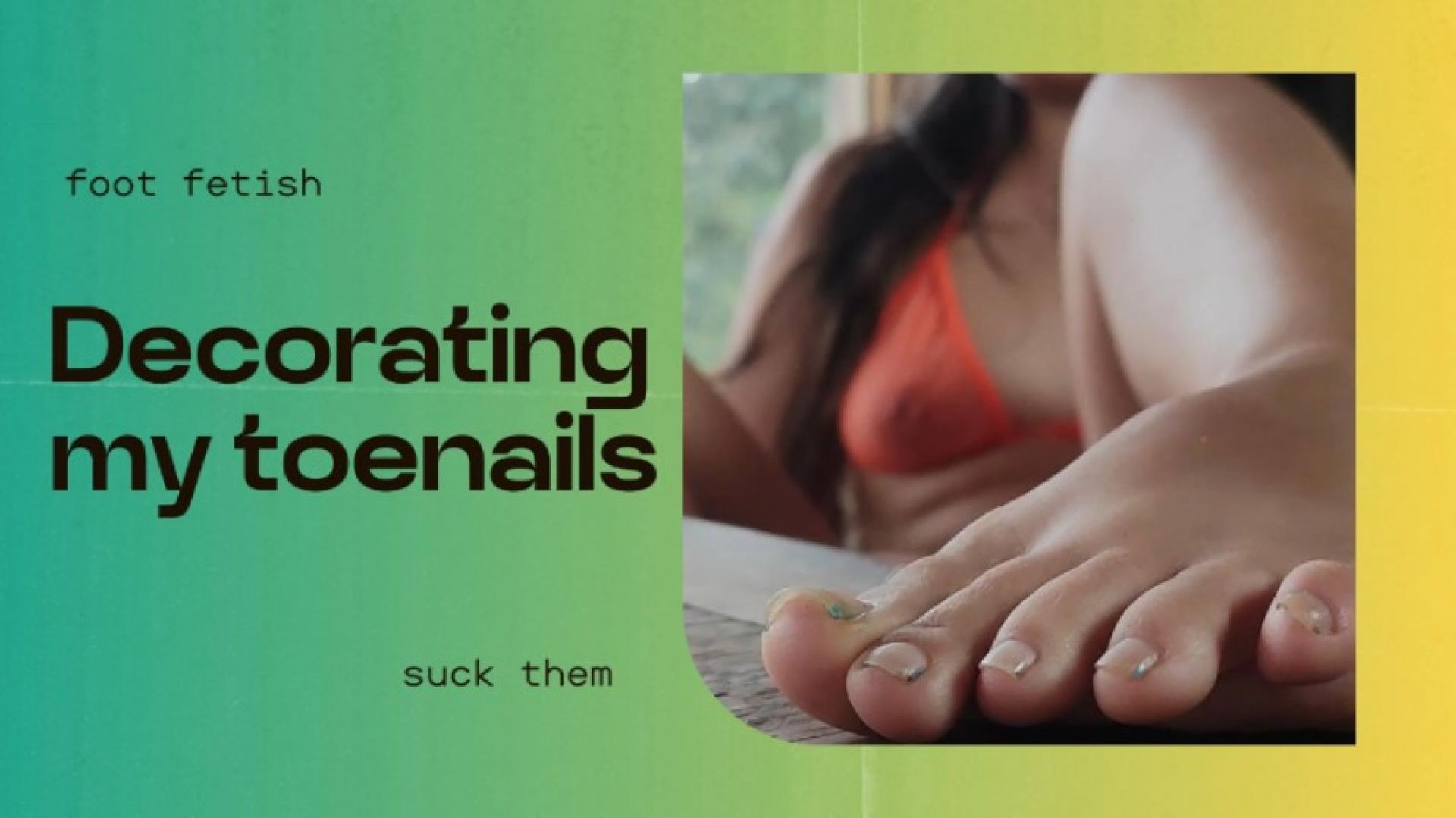 Decorating my toenails